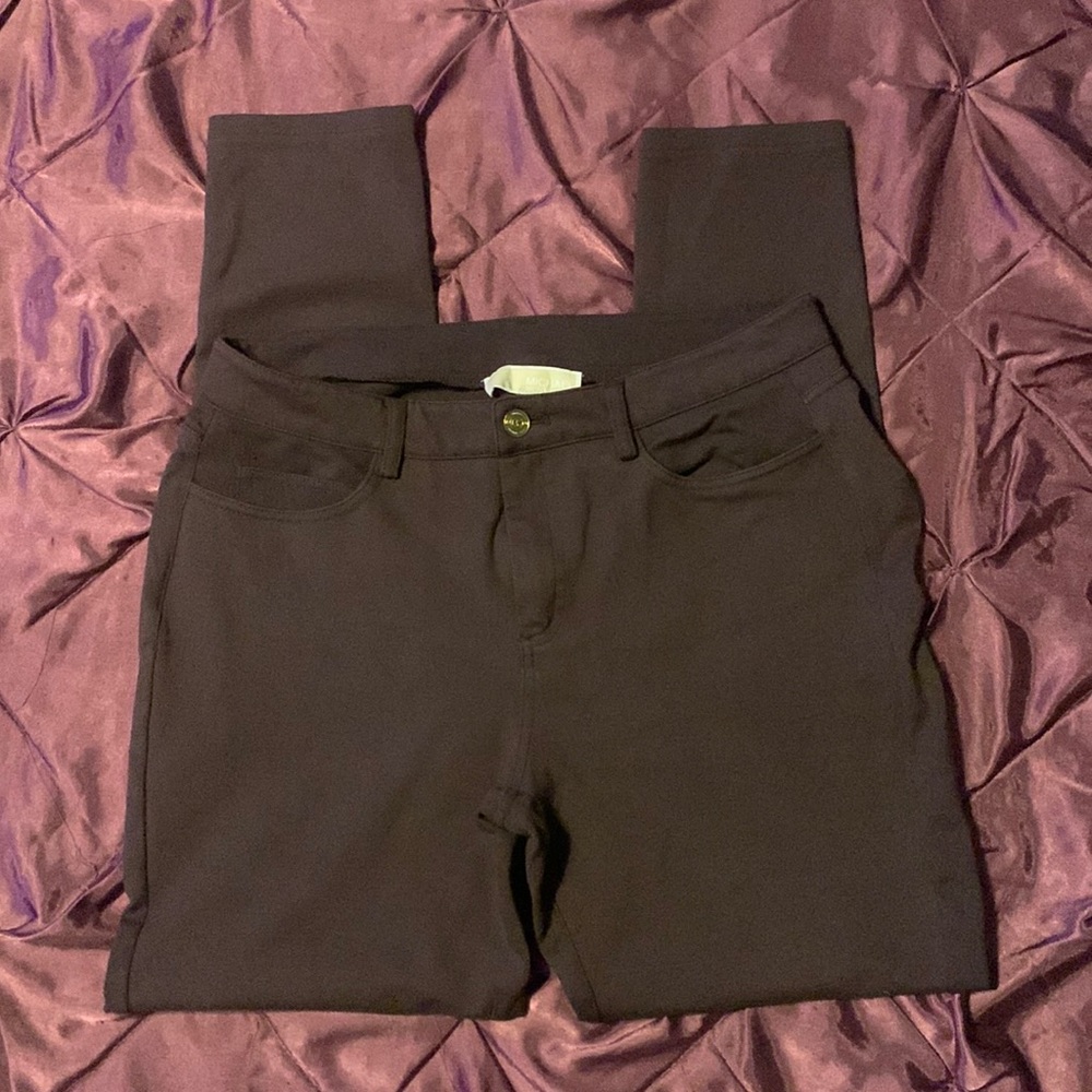 Michael Kors Brown Stretch Skinny Pants Size 6